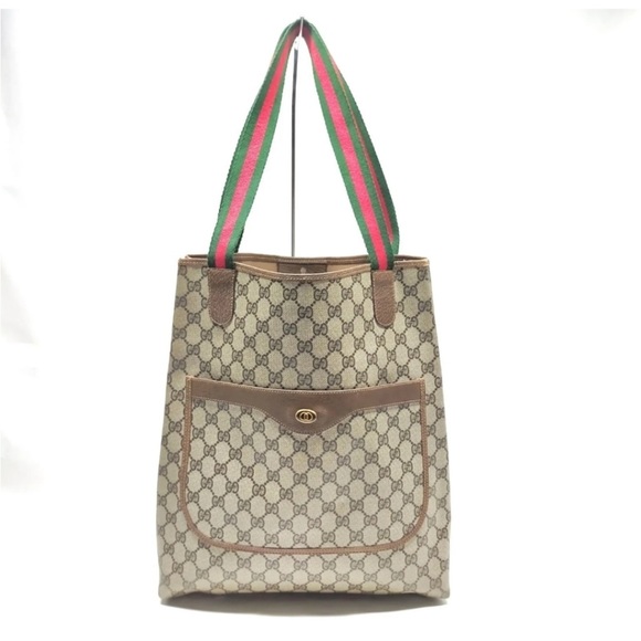 GUCCI Vintage Authentic GG Supreme Web Tote Bag - Picture 1 of 9